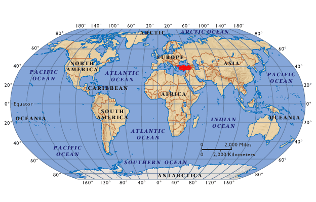 World mapTurkey